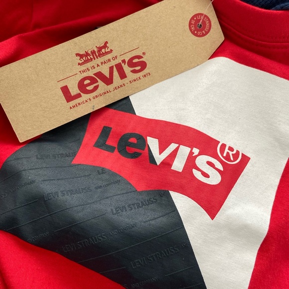 Toddlers Levi’s Brand Thermal Hoodie Tee Size 3 - Picture 3 of 6